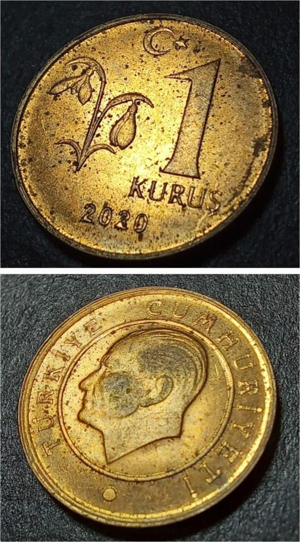 Escoines Koleksiyon 399636872d40583964 2020 1Kuruş eski madeni para - Image 1