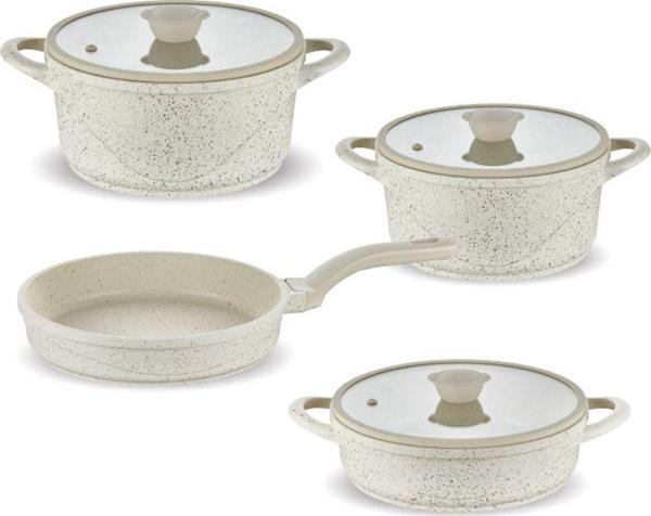 FMS 7 PARÇA MANOLYA DÖKÜM SET BEJ - Image 1