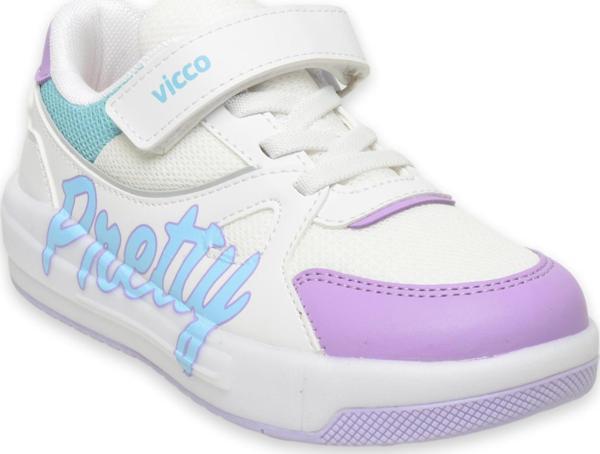 Vicco 220.P25Y.113 Pretty Patik Işıklı Beyaz Çocuk SporAyakkabı - Image 1