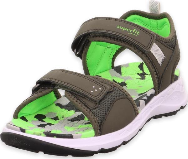 Superfit 000586 Criss Cross Haki Çocuk Sandalet - Image 1