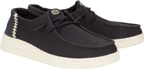 Hey Dude 43681 Wendy Espadrille Woven Siyah Kadın Ayakkabı - Image 1