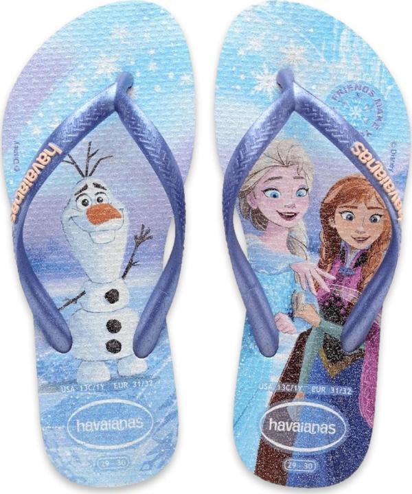 Havaianas 4123328 Kids Slim Princess Parmak Arası Açık Mavi Kız Çocuk Terlik - Image 1