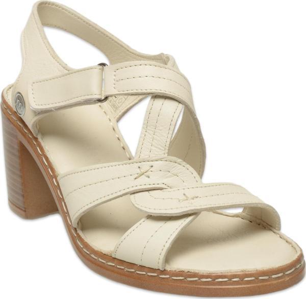 Mammamia D25Ys-2505 Günlük Topuklu Krem Kadın Sandalet - Image 1