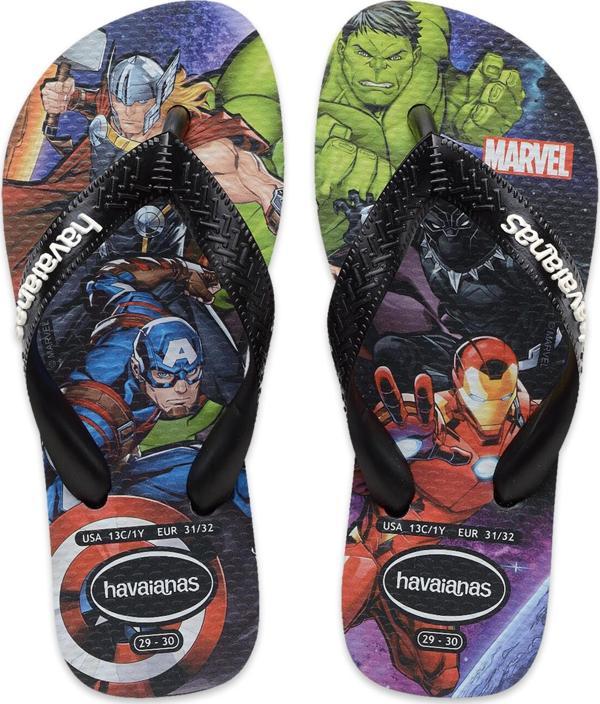 Havaianas 4148300 Kids Top Marvel Ii Parmak Arası Siyah Erkek Çocuk Terlik - Image 1