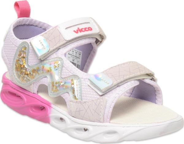 Vicco 332.P25Y.179 Legendy Patik Işıklı Phylon Lila Kız Çocuk Sandalet - Image 1