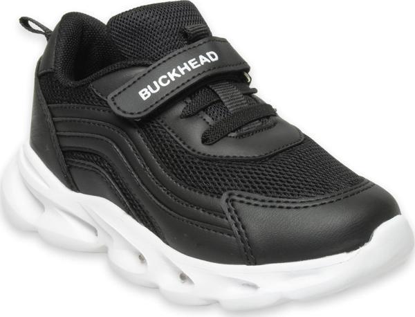 Buckhead Buck4432 Glossy Max Işikli Siyah Çocuk Spor Ayakkabı - Image 1