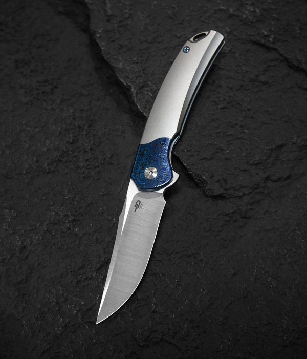 BESTECH SUPERNOVA BT2111D Titanyum+Zirkonyum Timascus Destek Sapı M390 Çakı - Image 1