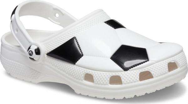 Crocs 210023 Classic Soccer Ball Clog T Beyaz-Siyah Çocuk Terlik - Image 1