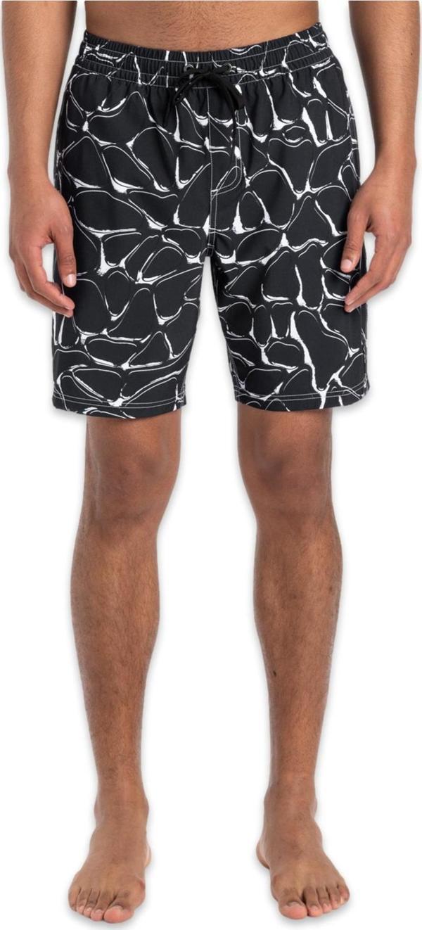 Quiksilver Eqyjv04125 Mercury Straight Volley 19Nb Siyah-Beyaz Erkek Şort - Image 1