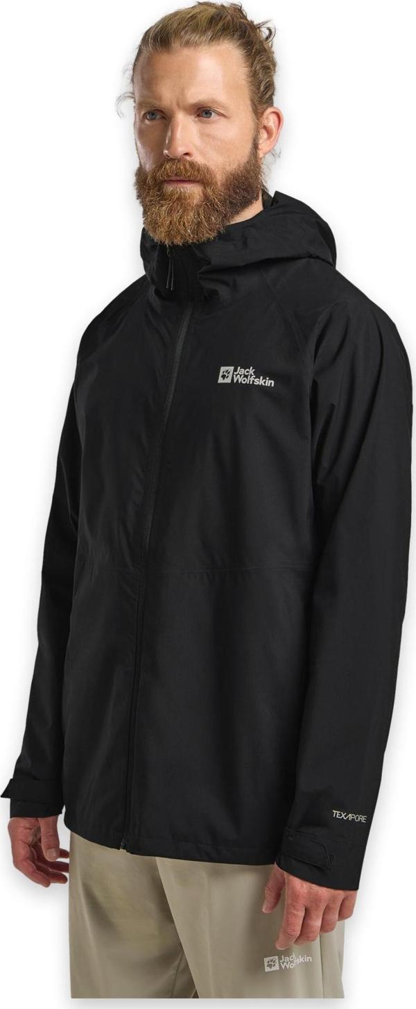 Jack Wolfskin A63769 Prelight  M Yağmurluk Siyah Erkek Outdoor - Image 1