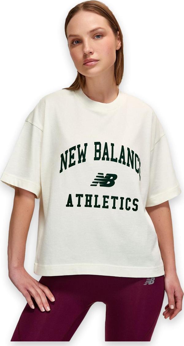 New Balance Wnt1402 Nb Lifestyle Women T Beyaz Kadın T-Shirt - Image 1