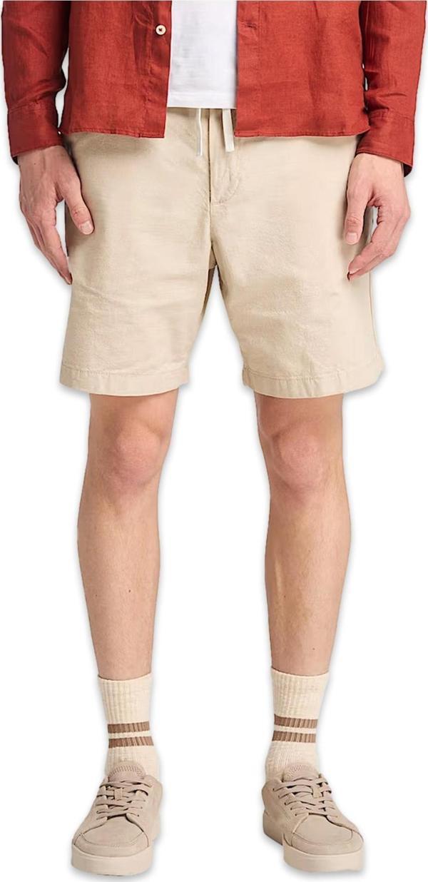 Timberland Tb0A2Fd5 Claremont Cotton Krem Erkek Şort - Image 1