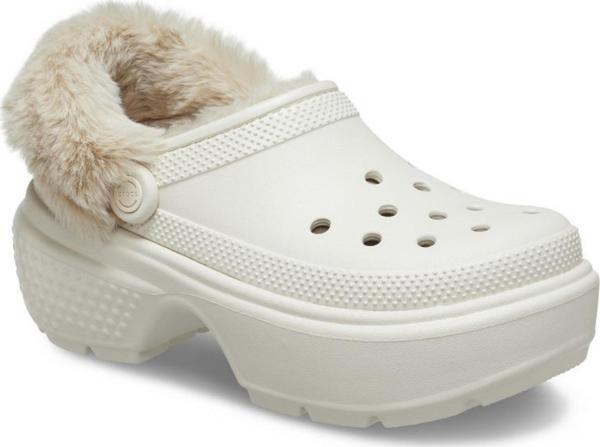 Crocs 208546 Stomp Lined Clog Krem Kadın Terlik - Image 1