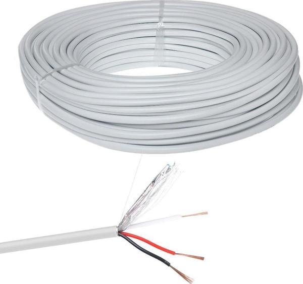 Ayt Powermaster PM-27948 2+1X0.50mm Cca Cctv Kamera Kablosu 100 Metre Güvenlik Kamerası Kablosu - Image 1