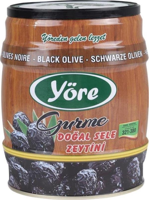Gemlik Doğal Sele Siyah Zeytin 750 Gr. Teneke - Image 1
