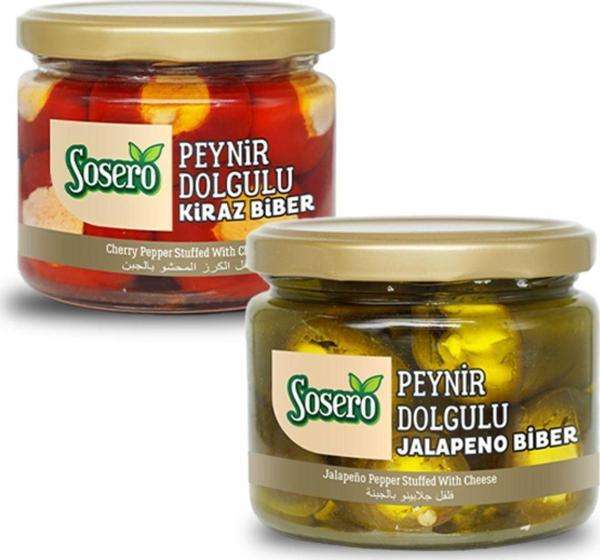 Peynir Dolgulu Jalapeno Biber 290 gr & Peynir Dolgulu Kiraz Biber 290 gr (ikisi bir arada) - Image 1
