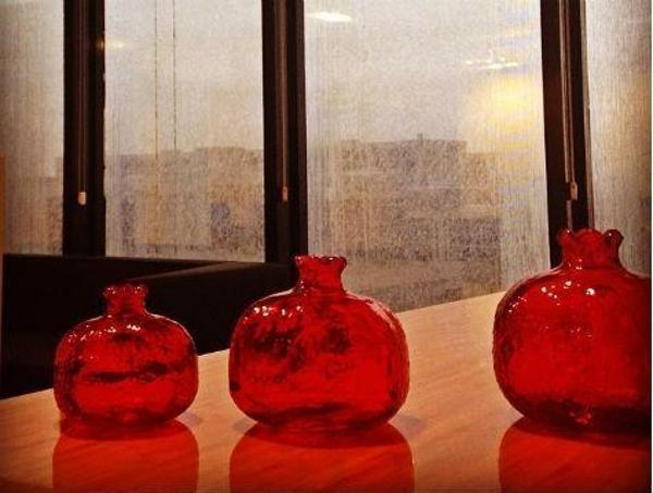 Büro Ev Ofis Hediyesi için 3PARÇA Dekoratif Bereket Narı Biblo Seti - Image 1