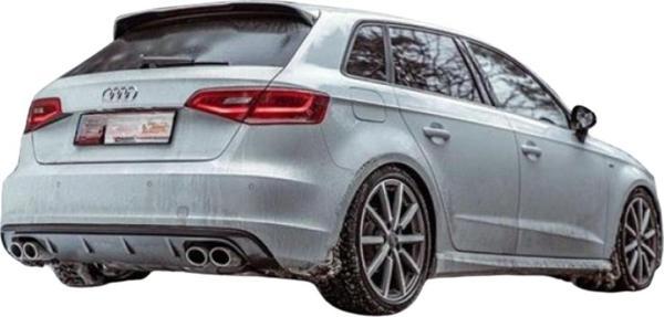 Audi A3 8V HB 2012 - 2016 S3 Arka Tampon Eki - Difüzör (Plastik)(Boyasız) - Image 1