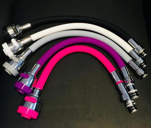 Büro Ev Ofis Yazlık için 2 Kademe Renkli Silikon Oynar Spiral Musluk Başlığı - Image 1