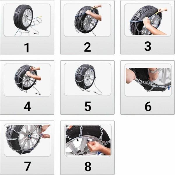 Oto Lastik Kar Zinciri 225/40/R19 4x4 Tipi Takmatik Kolay Montaj Binek Suv Minibüs - Image 1