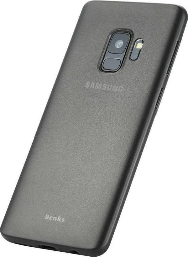 Galaxy S9 Kılıf Lollipop İnce Pürüzsüz Mat Yüzey Kılıf Transparan Siyah - Image 1