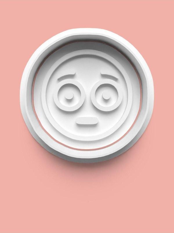 Aktastore Emoji Surat Kurabiye Kalıbı Ve Şeker Hamuru Kalıbı - Image 1