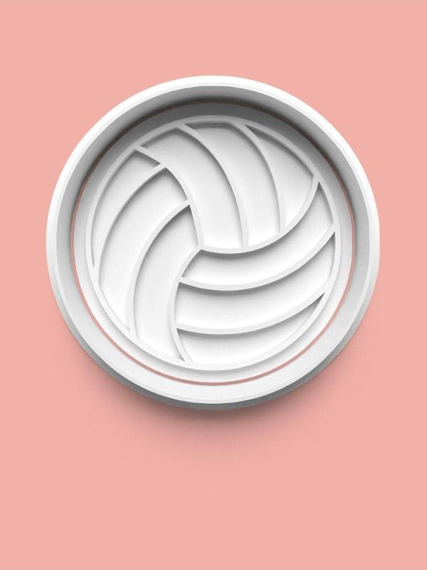 Aktastore Voleybol Topu Kurabiye Kalıbı Ve Şeker Hamuru Kalıbı - Image 1