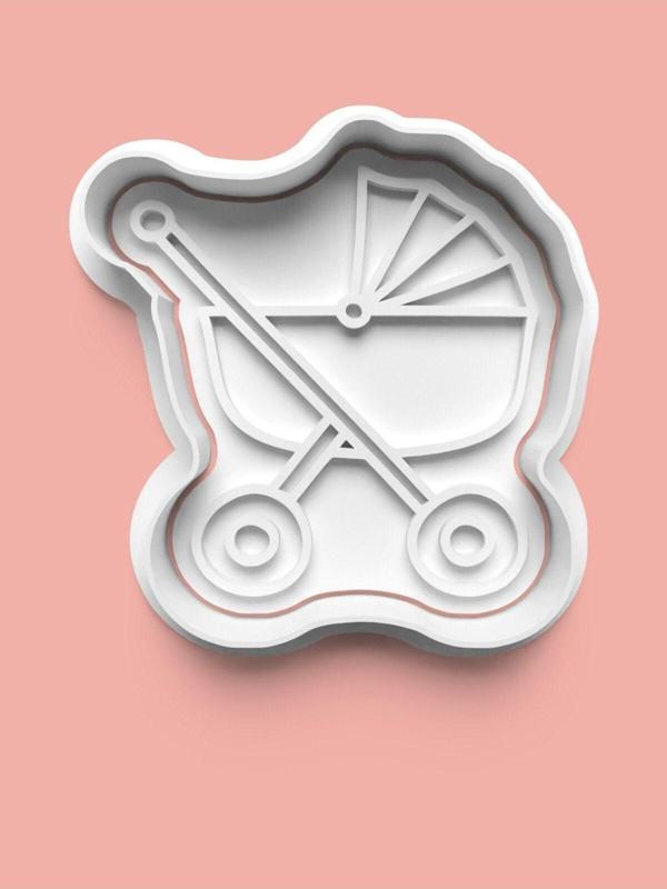 Aktastore Bebek Arabası Kurabiye Kalıbı Ve Şeker Hamuru Kalıbı - Image 1