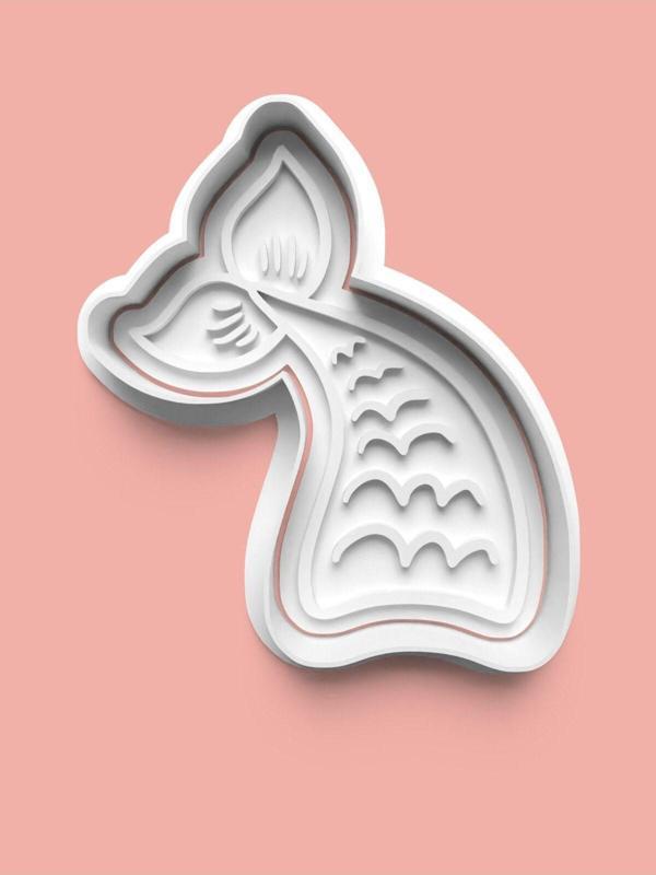 Aktastore Deniz Kızı Kuyruğu Kurabiye Kalıbı Ve Şeker Hamuru Kalıbı - Image 1