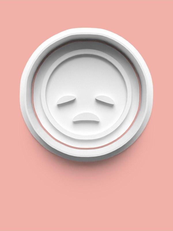 Aktastore Emoji Üzgün Surat Kurabiye Kalıbı Ve Şeker Hamuru Kalıbı - Image 1