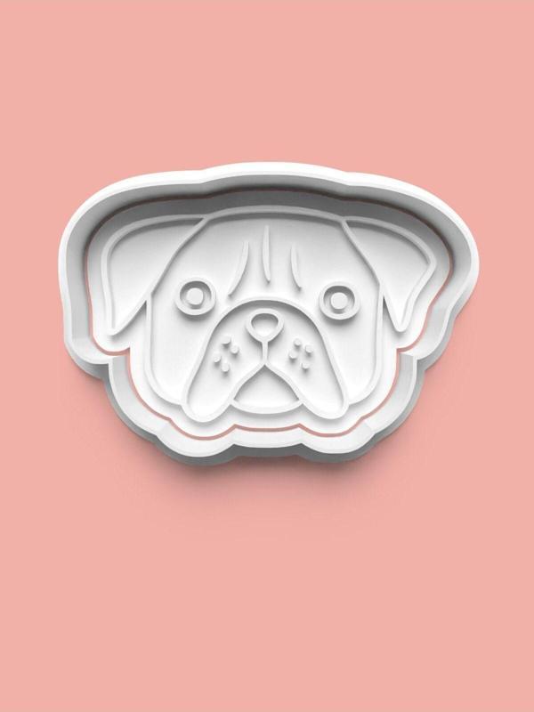 Aktastore Köpek Yüzü Kurabiye Kalıbı Ve Şeker Hamuru Kalıbı 0380-2 - Image 1