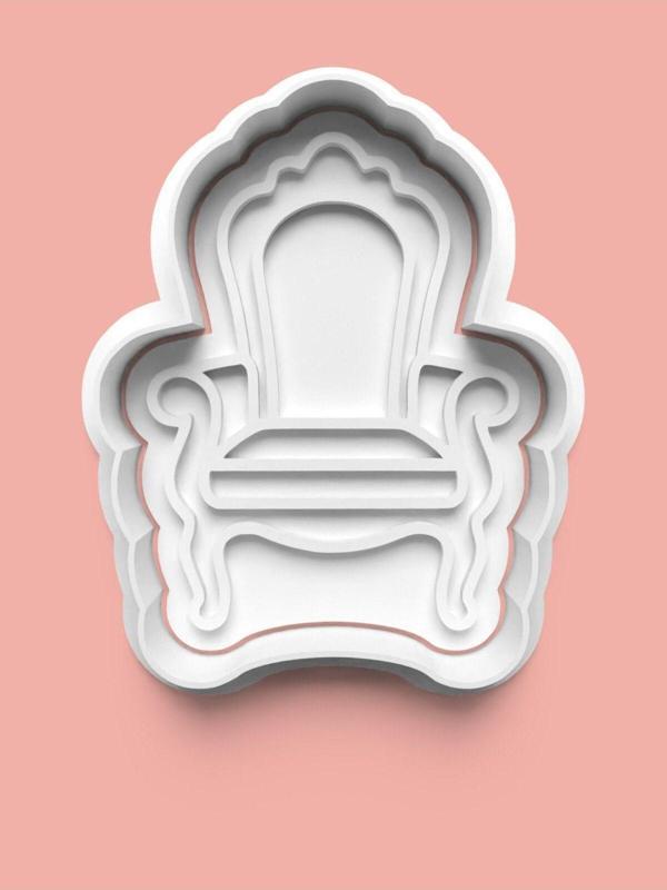 Aktastore Kral Tahtı Kurabiye Kalıbı Ve Şeker Hamuru Kalıbı - Image 1
