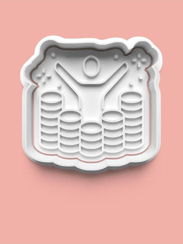 Aktastore Zenginlik Temalı Kurabiye Kalıbı Ve Şeker Hamuru Kalıbı - Image 1