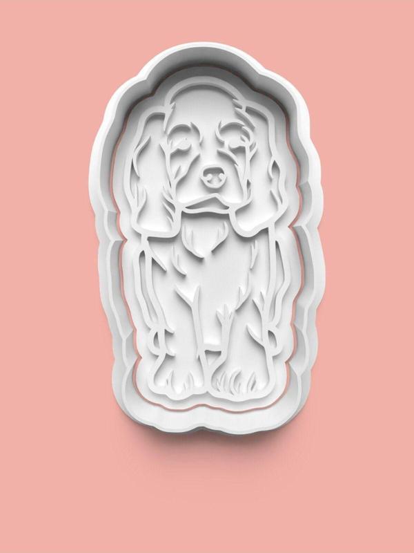 Aktastore Cocker Spaniel Köpek Figürü Kurabiye Kalıbı Ve Şeker Hamuru Kalıbı - Image 1