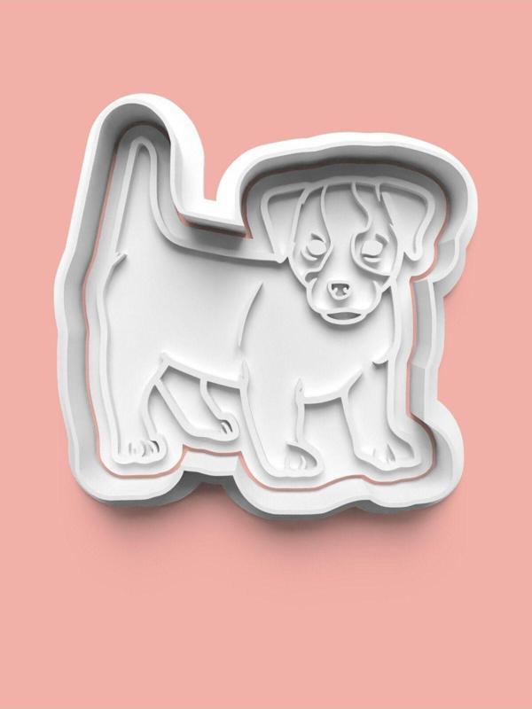Aktastore Jack Russel Terrier Köpek Figürü Kurabiye Kalıbı Ve Şeker Hamuru Kalıbı - Image 1