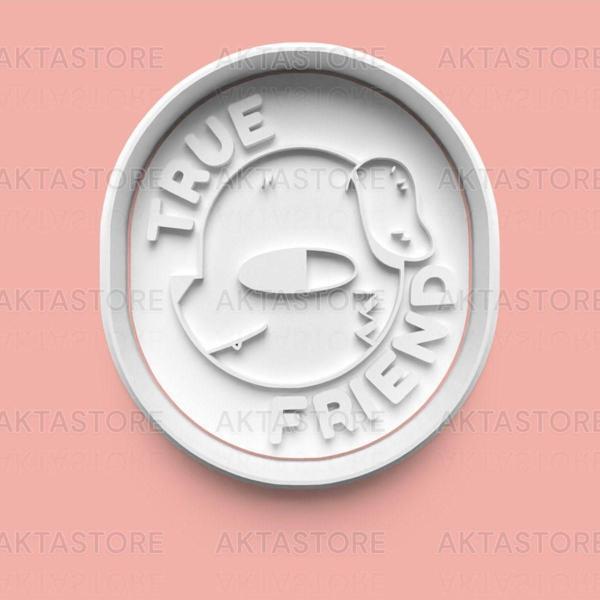 Aktastore Gerçek Arkadaş - Dost Figürü Kurabiye Kalıbı Ve Şeker Hamuru Kalıbı - Image 1