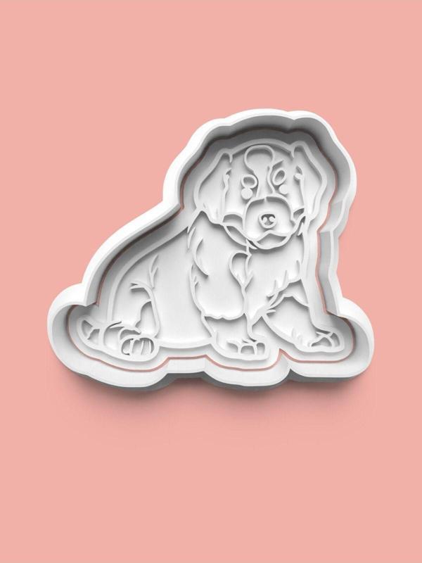 Aktastore Bernese Mountain Köpek Figürü Kurabiye Kalıbı Ve Şeker Hamuru Kalıbı - Image 1