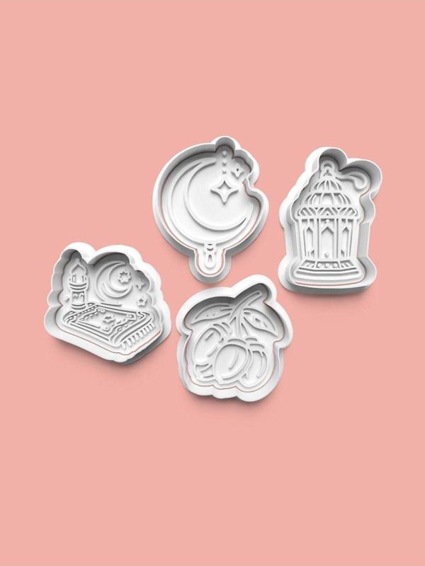 Aktastore Ramazan Seti Kurabiye Kalıbı Ve Şeker Hamuru Kalıbı 4'Lü Set - Image 1