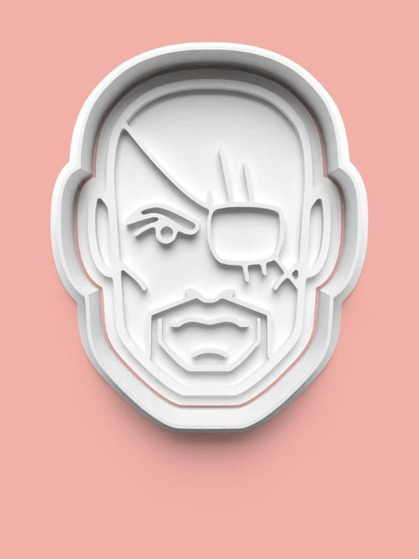 Aktastore Nick Fury Figürü Kurabiye Kalıbı Ve Şeker Hamuru Kalıbı - Image 1