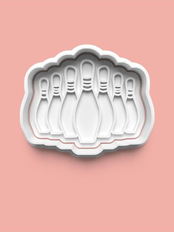 Aktastore Bowling Teması Kurabiye Kalıbı Ve Şeker Hamuru Kalıbı - Image 1