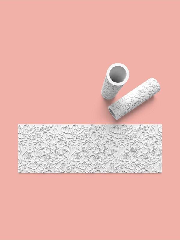 Aktastore Hamur Seramik Polimer Kil Desen Verici Rulo Silindir 10 Cm Uzunluk 0703-6 - Image 1
