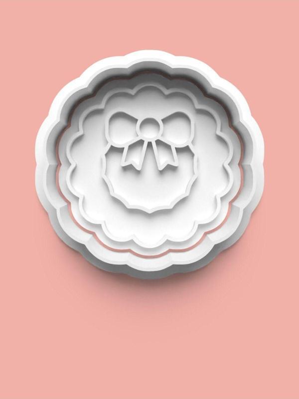 Aktastore Süslü Kurdele Kurabiye Kalıbı Ve Şeker Hamuru Kalıbı - Image 1