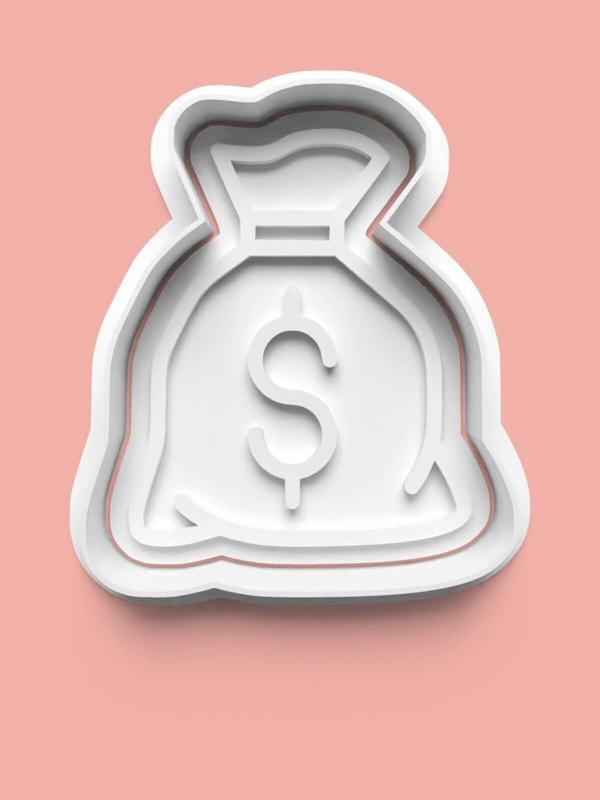Aktastore Dolar Para Çuvalı Kurabiye Kalıbı Ve Şeker Hamuru Kalıbı - Image 1