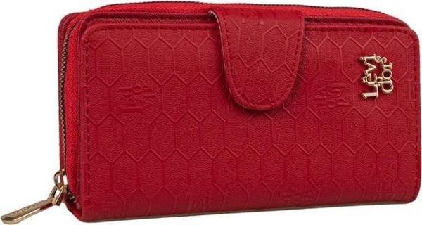Levidor Kırmızı Kapaklı Kadın Monogram Cüzdan - Image 1