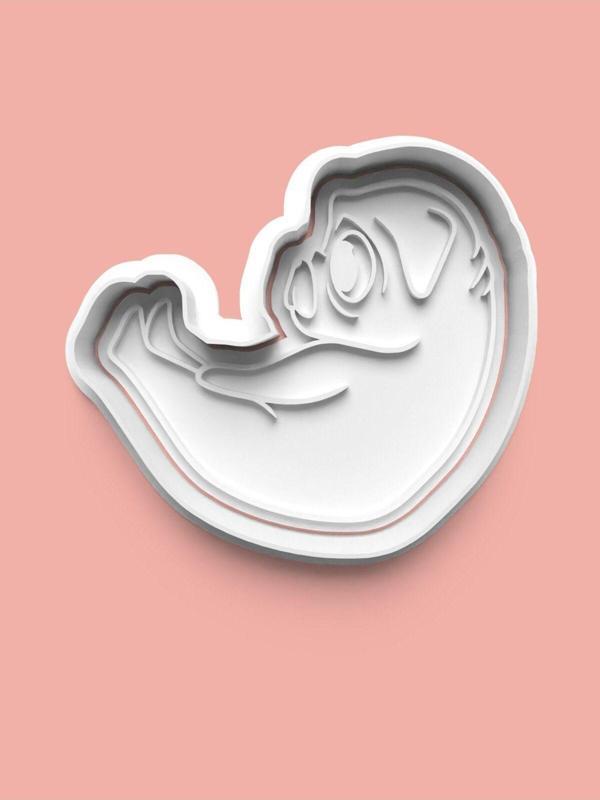 Aktastore Yoga Yapan Pug Köpeği Figürü Kurabiye Kalıbı Ve Şeker Hamuru Kalıbı - Image 1