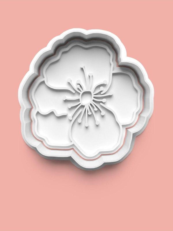 Aktastore Çiçek Figürü Kurabiye Kalıbı Ve Şeker Hamuru Kalıbı - Image 1