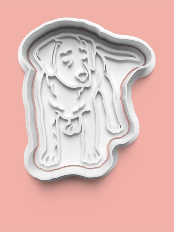Aktastore Labrador Köpek Figürü Kurabiye Kalıbı Ve Şeker Hamuru Kalıbı - Image 1