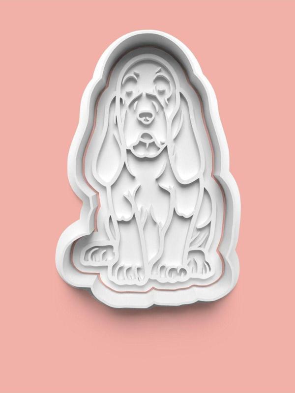 Aktastore Bloodhound Köpek Figürü Kurabiye Kalıbı Ve Şeker Hamuru Kalıbı - Image 1