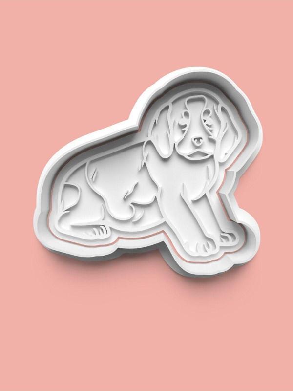 Aktastore English Springer Spaniel Köpek Figürü Kurabiye Kalıbı Ve Şeker Hamuru Kalıbı - Image 1
