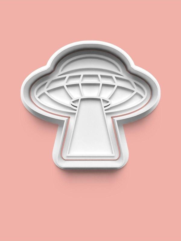Aktastore Uzay Gemisi Ufo Kurabiye Kalıbı Ve Şeker Hamuru Kalıbı 0435-1 - Image 1